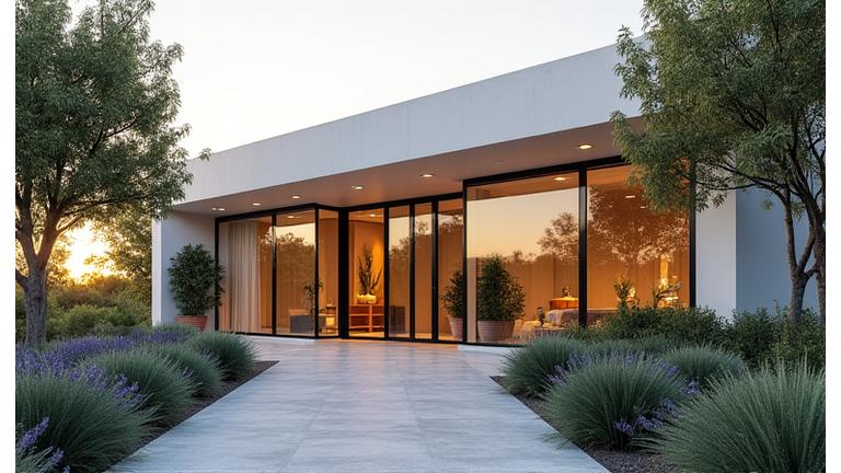 Vista exterior del elegante centro de Vida Serena Bienestar en Marbella, con entrada acogedora