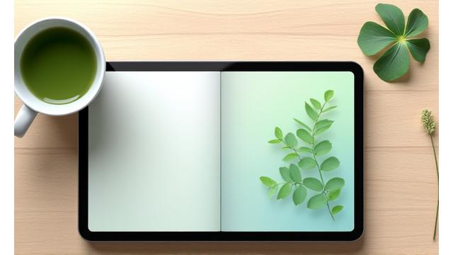Imagen de una guía digital abierta sobre hábitos para aumentar la energía